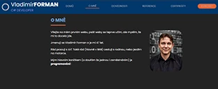 Osobní portfolio HTML